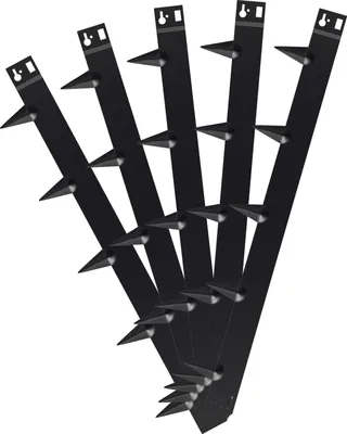 Produktbild von Aopunly Rasenkante Schnecken Abwehr Verzinkt Blumenzaun Trennrand Gartenumrandung Stahl 100x15cm 90m Schwarz