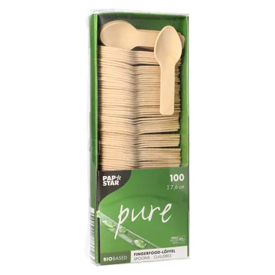 Immagine prodotto di Cucchiaio per alimenti Papstar in legno puro