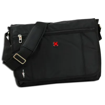 Immagine prodotto di Travel N Meet borsa messenger con patta di chiusura borsa notebook nero poliestere OTD4201S