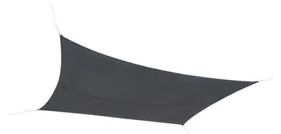 Image de Voile d'ombrage rectangulaire en tissu - Gris anthracite - L 3 x l 2 m