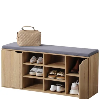 Obrázek produktu pro Kesper, Botník se sedákem a úložnými boxy, Imitace dřeva 103 x 30,5 x 48 cm
