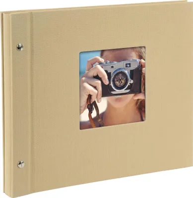 Produktbild von Goldbuch Schraubalbum Bella Vista sand 30x25 cm 40 schwarze Seiten