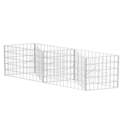 Produktbild von vidaXL Gabionenkorb Pflanzkasten Gemüse-Hochbeet Stahl 120×30×50 cm
