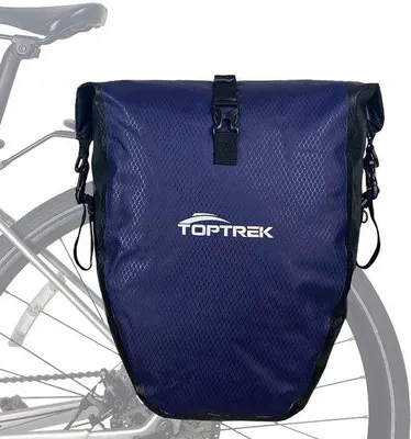 Produktbild von Famanu Fahrradtasche für Gepäckträger - Wasserdicht und Reflektierend - Schwarz