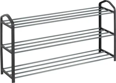 Image de Étagère à chaussures Vailen à 3 étages pour 12 paires de chaussures - Étagère à chaussures facile à monter - Organisateur de chaussures debout et peu encombrant pour la maison