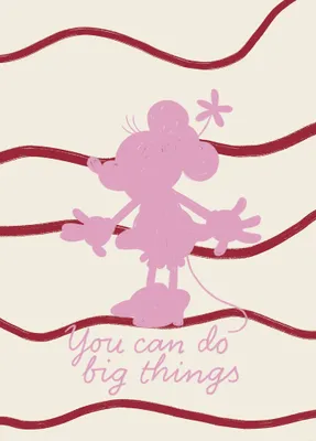 Produktbild von Komar Wandbild- Disney Minnie Mouse You Can Do Big Things - Größe 50 x 70 cm
