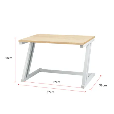 Image de Étagère pour four à micro-ondes Étagère pour micro-ondes Étagère à épices 57×38×38cm Couleur noyer