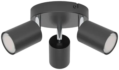 Produktbild von EGLO Reciso-E, Strahler Oberflächenbeleuchtung, GU10, 3 Glühbirne(n), LED, 220 - 240 V, Schwarz