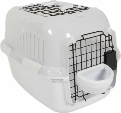Zdjęcie produktu dla Europet Bernina – przezroczysta/biała skrzynia transportowa Adventurer