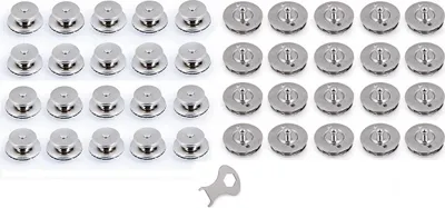 Produktbild von TENAX® Set 20/30/50 Stk. Oberteil bis 2 mm u. Unterteil 2-5 mm Planenstärke inkl. Schlüssel Größe: 20er Set
