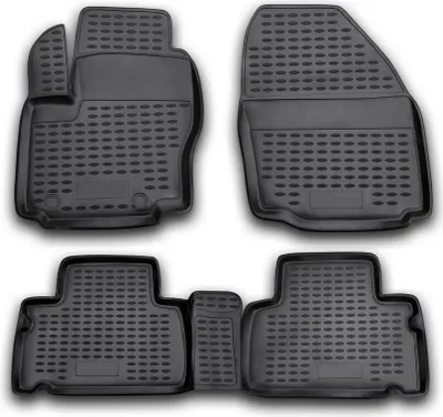 Produktbild von ELEMENT Gummi-Fussmatten 3D kompatible mit FORD S-MAX, 2006->, 4 tlg.