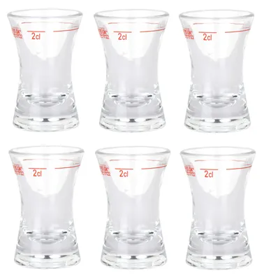 Produktbild von 6 Schnapsgläser 0,2cl Stamper Stamperl Pinneken Pinnken