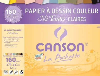 Obrázok produktu pre CANSON C200002789 CANSON kresliaci papier Mi-Teintes, 240 x 320 mm, 160 g/m²