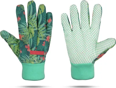 Produktbild von Gartenhandschuhe S/M ( 7-7,5 ) für Damen/Herren - Atmungsaktiv - ( 1 Paar ) Robuste Schutzhandschuhe - Antirutsch Beschichtung - Für Pflanz und Garten