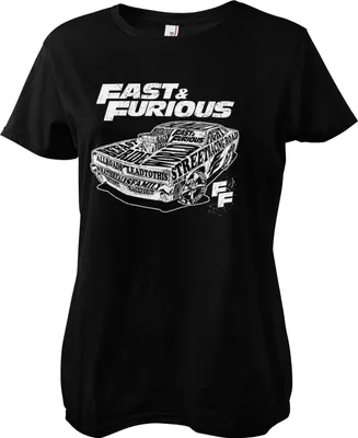Produktbild von Fluid Of Speed Girly Tee - Large - Black