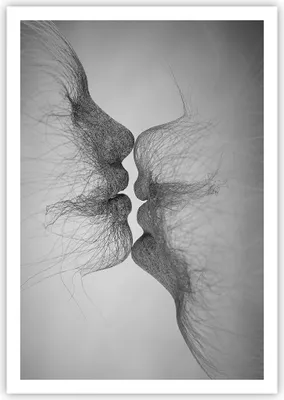 Produktbild von Poster - Poster ohne Rahmen - Kuss Liebe Paar - 70x100 cm - Wand Bild - Wanddeko - Wandbilder - Kunstposter - Wandposter - Bilder - Kunstdruck - Wanddekoration - Wandbild - P2XPA70x100-4967