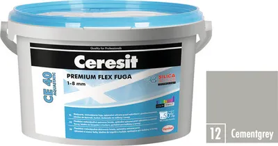 Obrázek produktu pro Spárovací hmota CERESIT CE 40 Aquastatic 2 kg 12 cementově šedá