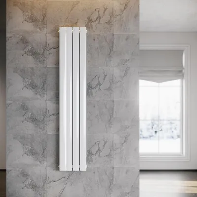 Produktbild von SONNI Vertikal Heizkörper Design Paneelheizkörper Doppellagig Weiß 1600×311mm ohne Heizstab