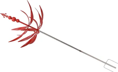 Zdjęcie produktu dla Ogrodowa wiatrówka Żelazna wodoodporna rzeźba tańczącego wiatru Czerwona dekoracja zewnętrzna na patio
