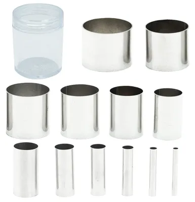 Polymerton-Werkzeugset 12-teilig, Edelstahl-Rundschneider, 3-32 mm
