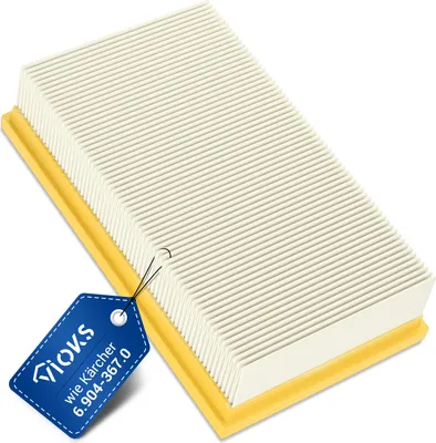 Produktbild von Flachfaltenfilter passend wie Kärcher 6.904-367.0 Lamellenfilter für Staubsauger