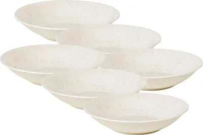 Produktbild von Broste Copenhagen NORDIC VANILLA Teller tief 22,5cm Set6