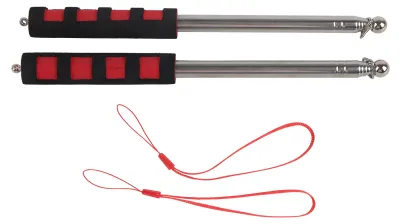 Image de 2 pièces 120 cm mât portable en acier inoxydable, mât portable, télescopique, extensible
