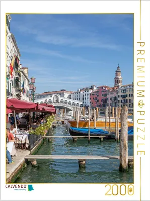 Produktbild von CALVENDO Puzzle Venedig - Canal Grande und Rialtobrücke | 2000 Teile Lege-Größe 90x67cm Foto-Puzzle für glückliche Stunden