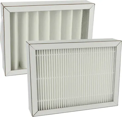 Produktbild von vhbw Filterset Ersatz für Pluggit APFG4F7-180 für Lüftungsgerät - Luftfilter G4 / F7 (2 Stück), Weiß
