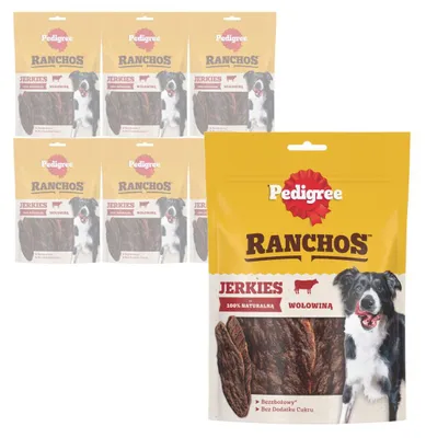 Zdjęcie produktu dla Pedigree Ranchos Jerkies 7x70g Bezzbożowy Przysmak Dla Psa Z Wołowiną