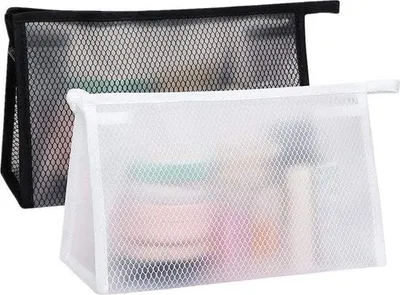 Produktbild von Wasserdichte Kosmetiktasche transparent Reise Größe 2 Stück