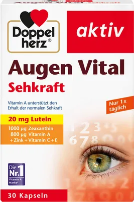 Produktbild von Doppelherz Augen Vital Sehkraft, 30 St KAP