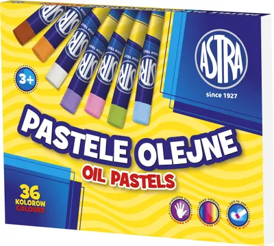 Zdjęcie produktu dla ASTRA 36 Kolorowych Pasteli Olejnych - Kreuj z Pasj i Inspiracj!