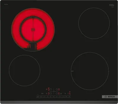 Image de Bosch PKF631FP3E Table de cuisson vitrocéramique - autarcique 60cm facette avant 6,9 kW