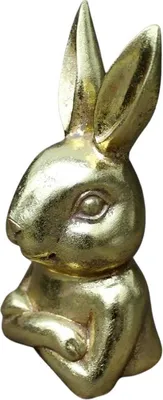 Produktbild von Dekofigur Hasenbüste gold