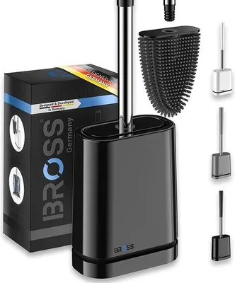 Produktbild von Antibakterielle Toiletborstel mit Wandmontage und Turbodüse, innovativ, patentiert, Erdborstel