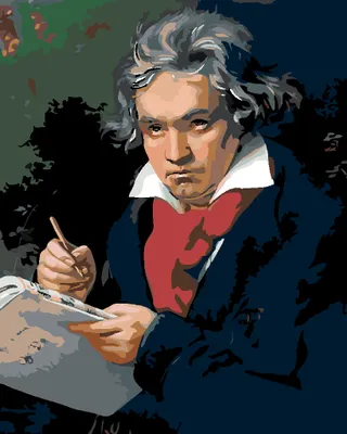 Produktbild von Zuty - Malen nach Zahlen - LUDWIG VAN BEETHOVEN, 40x50 cm, ohne Keilrahmen