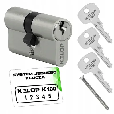 Produktbild von Kelop K100 Schließzylinder 50/50 Nickel Einzelschlüssel System