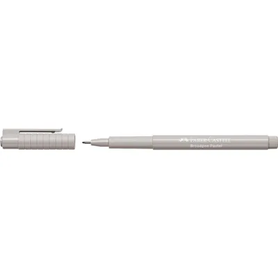 Image de FABER-CASTELL Faserschreiber Broadpen pastellgrau 10Stk.