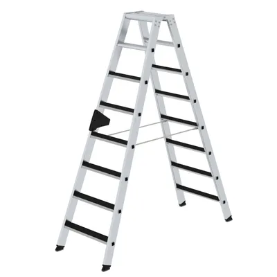 Produktbild von MUNK Stehleiter beidseitig begehbar mit clip-step 2x8 Stufen