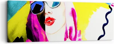 Produktbild von Bild auf Leinwand - Leinwandbild - Frau Modell - 90x30cm - Wand Bild - Wanddeko - Wandbilder - Leinwanddruck - Bilder - Kunstdruck - Wanddekoration - Leinwand bilder - Wandkunst - AB90x30-3958