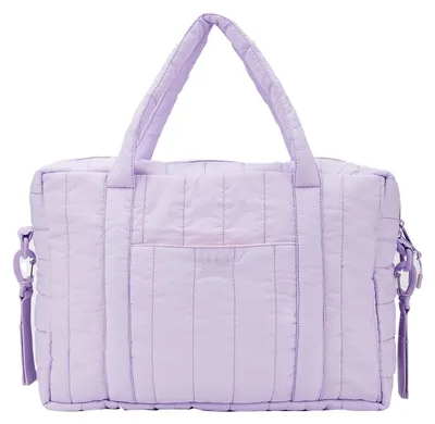 Immagine prodotto di Borsa fasciatoio Hylat - borsa trapuntata per bambini - elegante borsa per carrozzina per genitori - viola