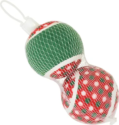 Produktbild von Nobby Xmas Hundespielzeug Tennisball 2er Set