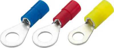 Produktbild von Ringkabelschuh DIN 46237, isoliert, 1,5-2,5 mm², M6, blau m (Pack à 100 Stück)