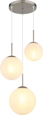 Produktbild von NOWA Hängeleuchte Metall Nickel matt, 3x E27