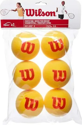 Image de Wilson Starter Foam, orange, jaune, 6 pièces, unisexe