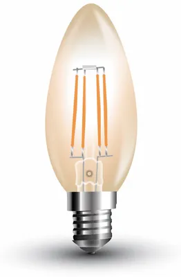 Immagine prodotto di V-TAC E14 LED a candela 4W con filamento, bianco ultra caldo