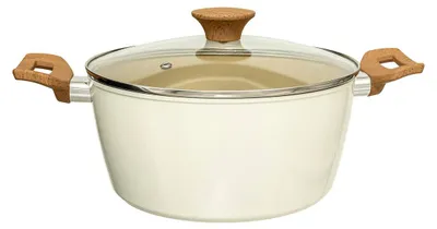 Produktbild von Topf aus Aluminium HARMONY mit Holzgriffen, 25 cm