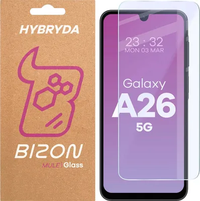 Produktbild von Flexibles Hybridglas für Galaxy A26 5G, Bizon Glass Mule