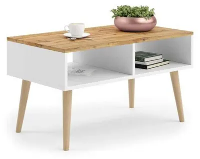 Produktbild von Couchtisch Sandi in Eiche und Weiß